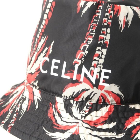Celine Hat Size S Aloha Palm Tree Nylon Bucket Hat main image 10